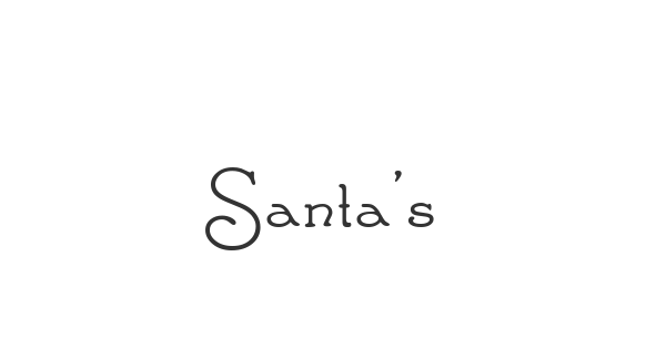 Santa’s Sleigh font thumb